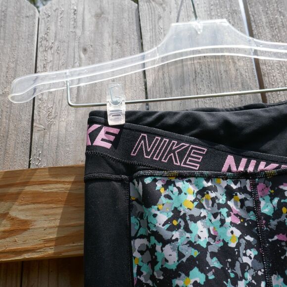 Nike Dri-Fit Training Leggings Girl's Size Medium Color Spatter Running - Picture 5 of 8